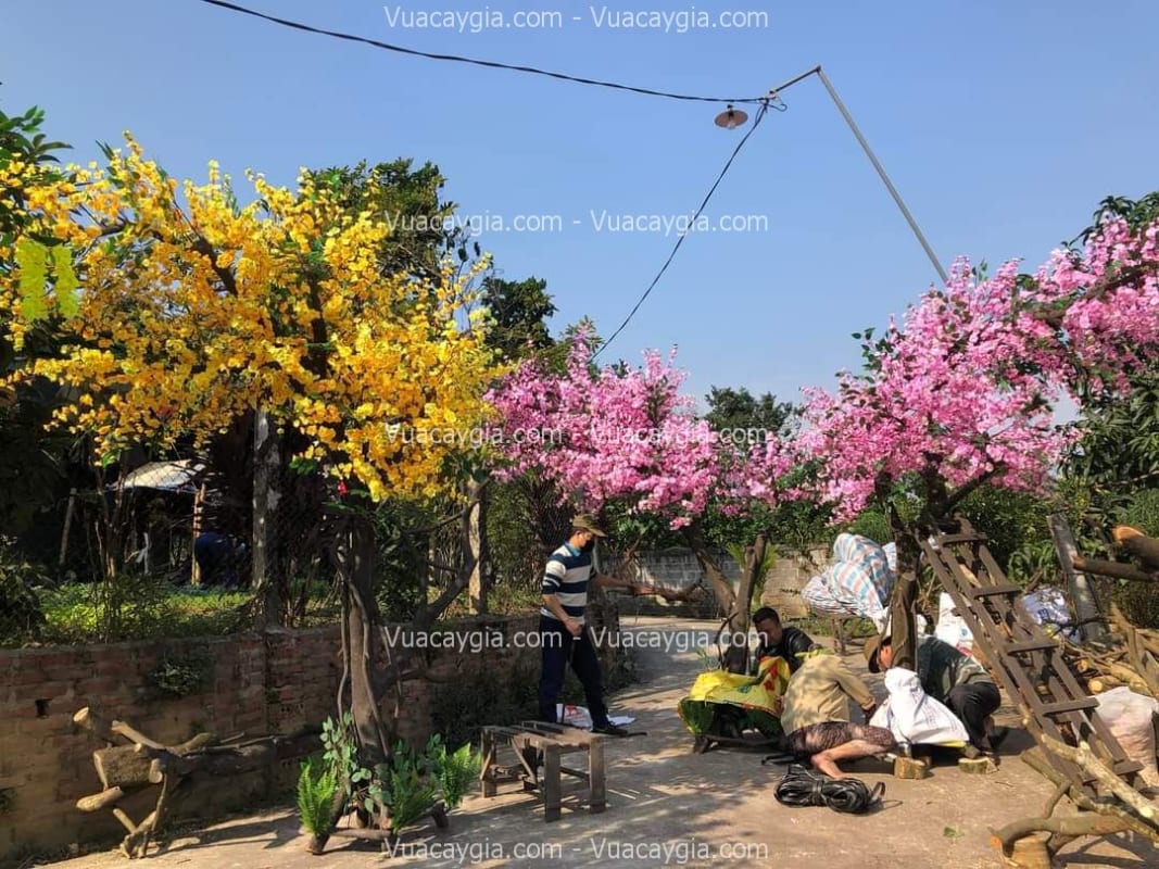 cho thuê cây giả trang trí tết