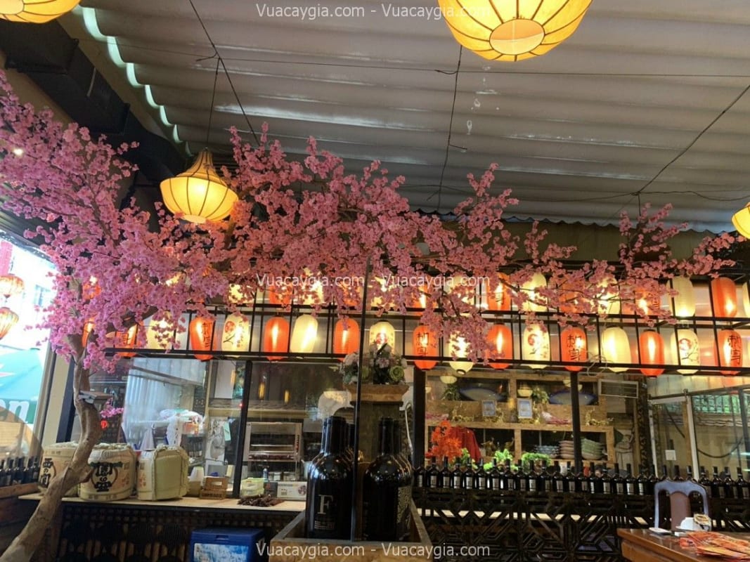 cây hoa anh đào giả decor