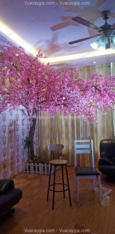 Thi công cây hoa anh đào giả Thái Nguyên