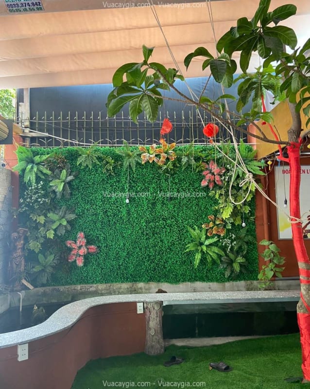 Tường cây giả đẹp quận 12