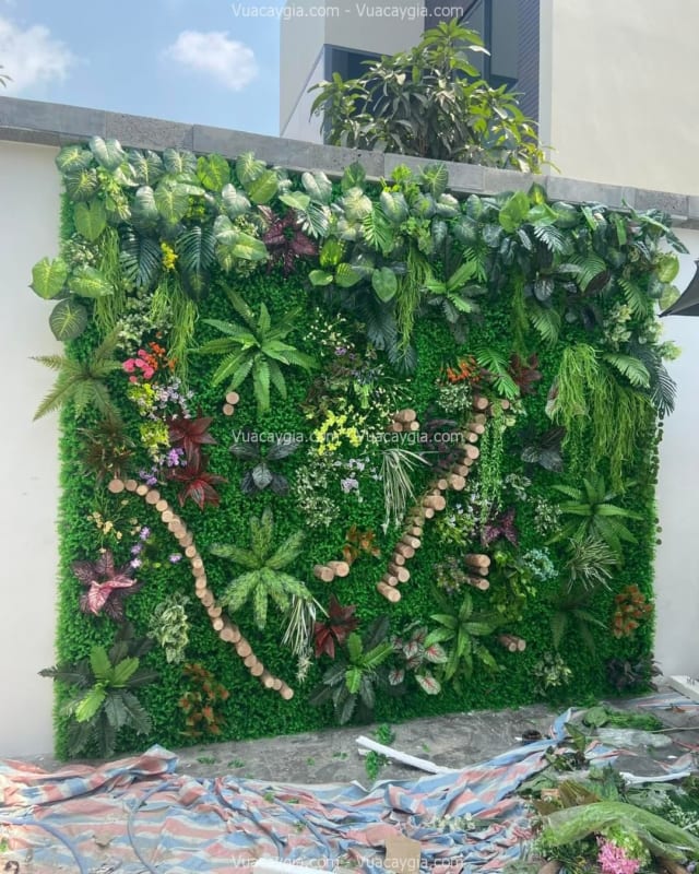 Tường cây giả đẹp quận 12