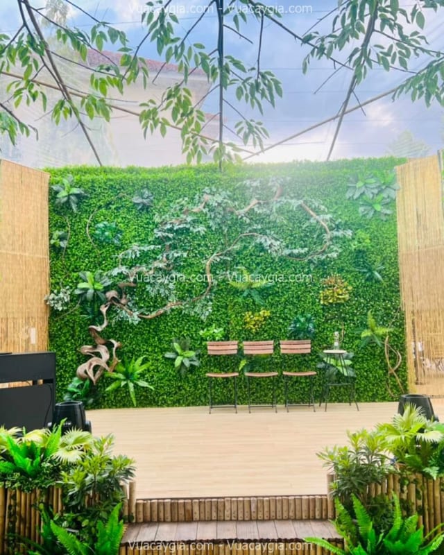 vách cây giả vách cây giả